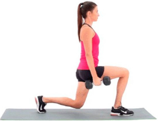 Dumbbell Lunge en squats
