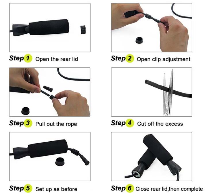Sponge behandelt springtouwen die touwsnelheid overslaan in het touw overslaan
