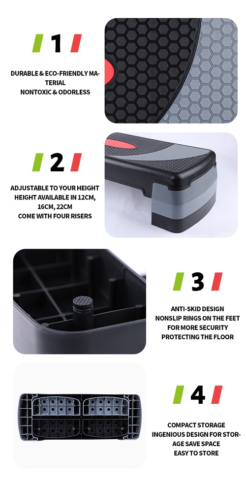 Studio trainingsapparatuur verstelbare aerobe step -up Studio trainingsapparatuur verstelbare aerobe step -up