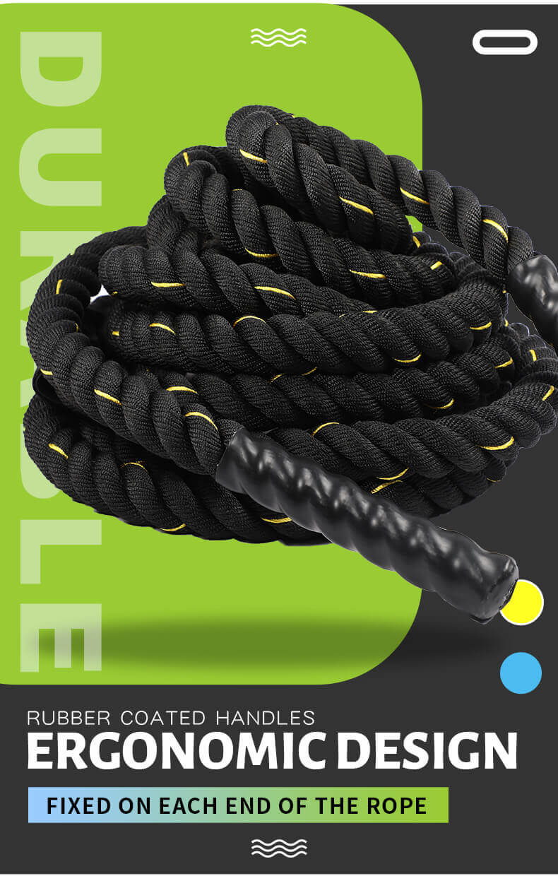 Hoge kwaliteit Body Building Battle Rope With Nylon Cover