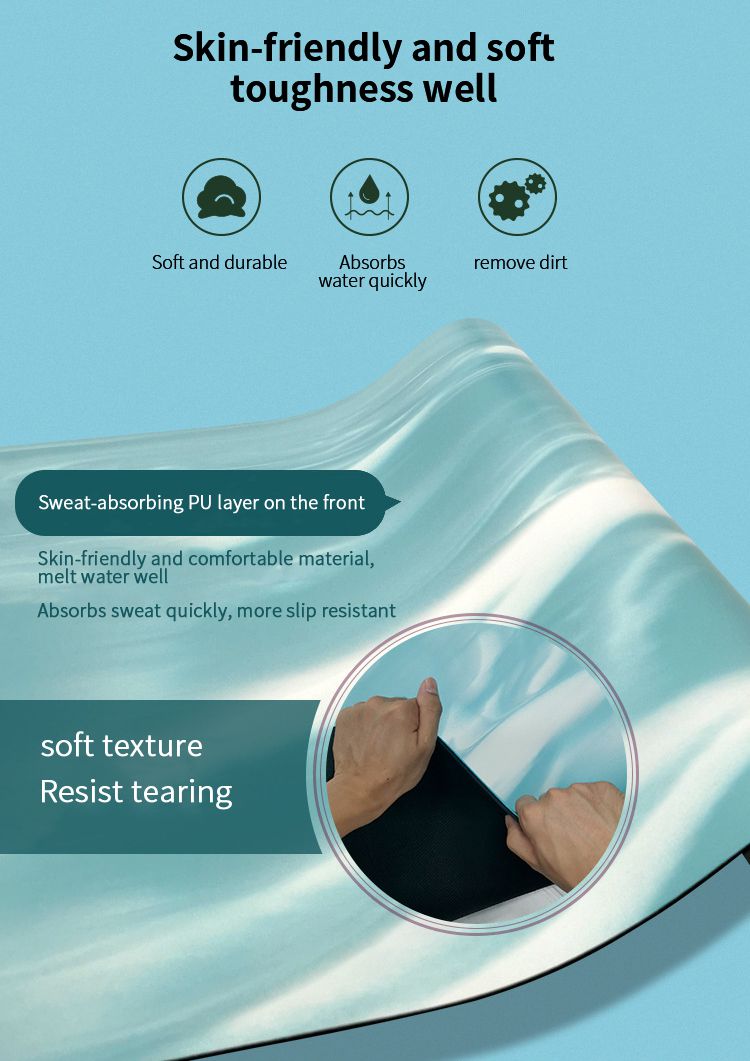 Kleurrijke natuurrubber yogamat