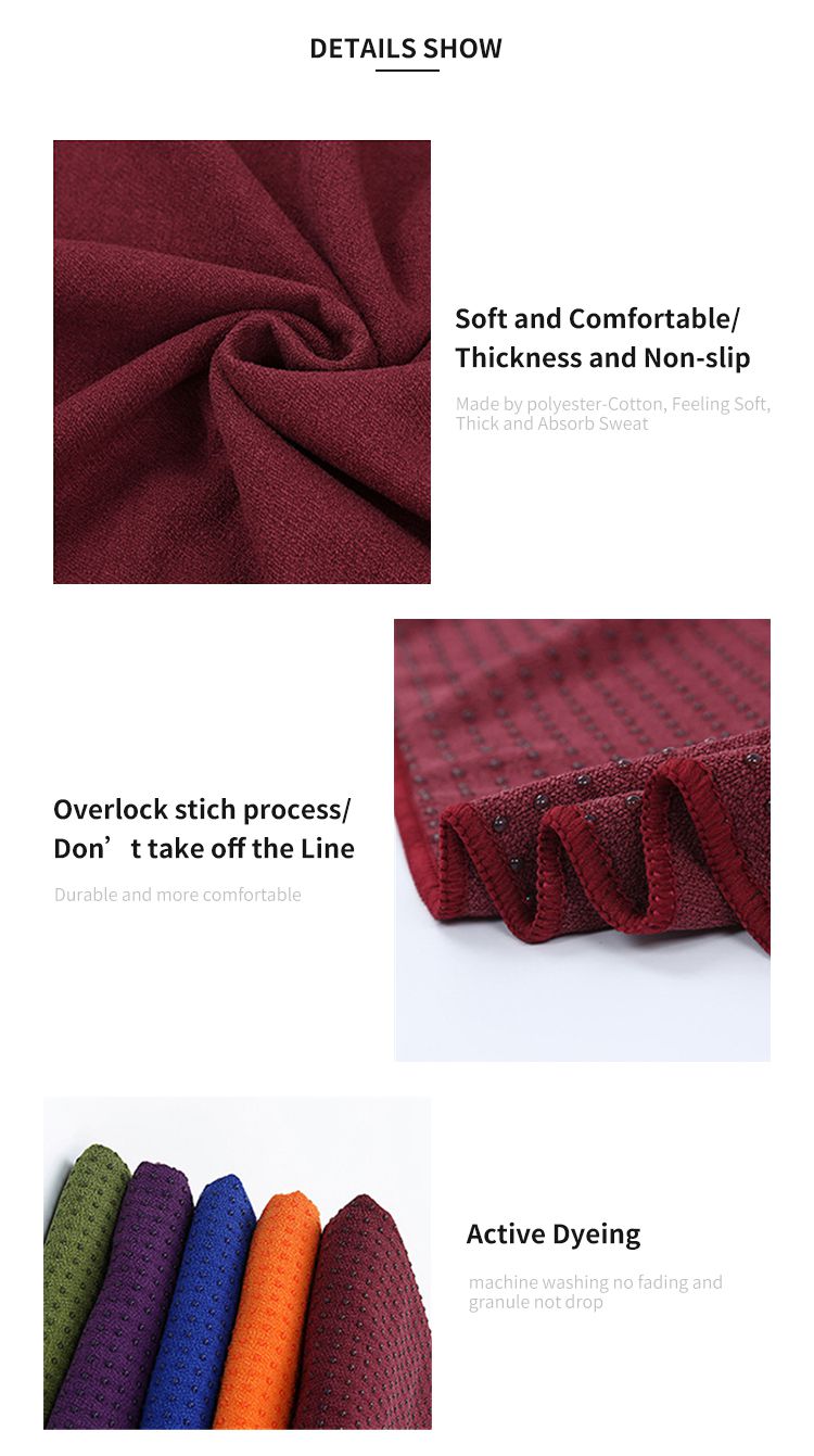 Niet-slip yoga handdoek Niet-slip yoga handdoek