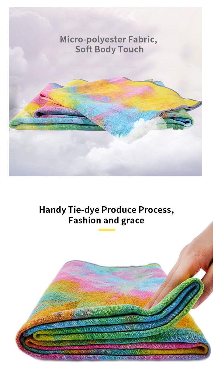 Tie-dye yoga handdoek Tie-dye yoga handdoek