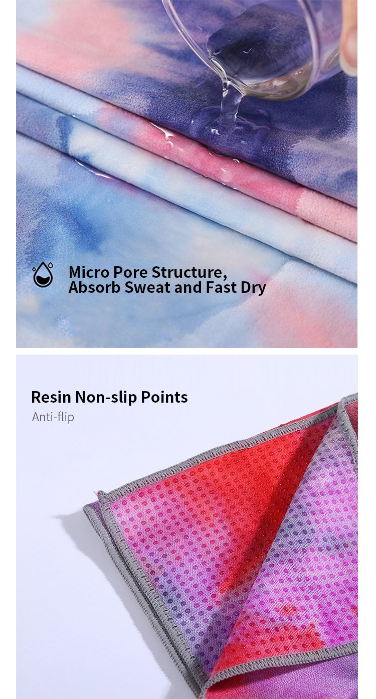 Tie-dye yoga handdoek Tie-dye yoga handdoek