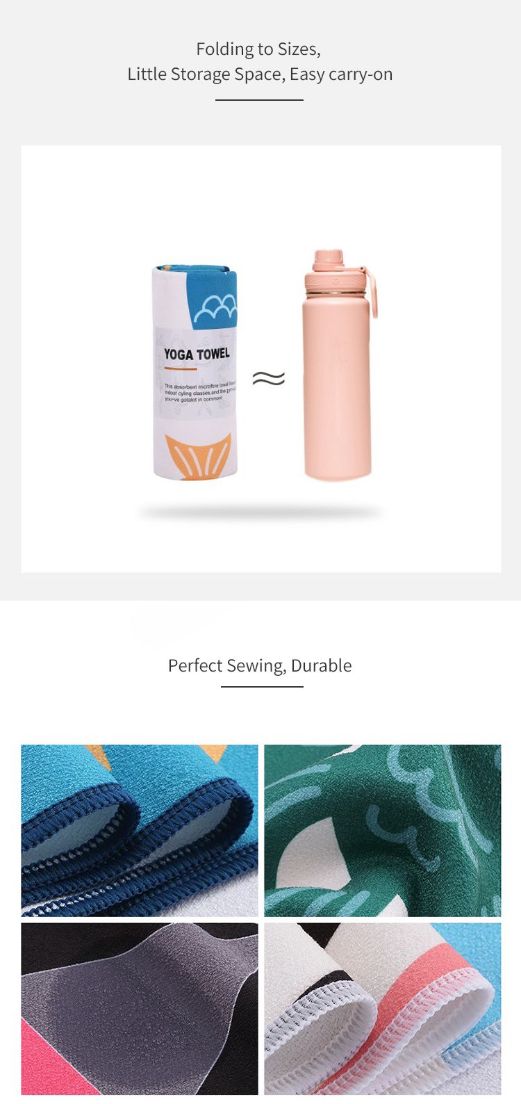 Gedrukte yoga -handdoek Gedrukte yoga -handdoek