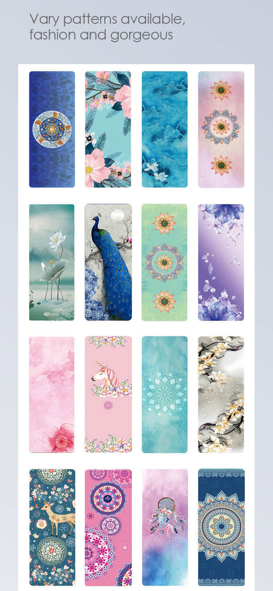 Draagbare niet-slip yoga handdoek