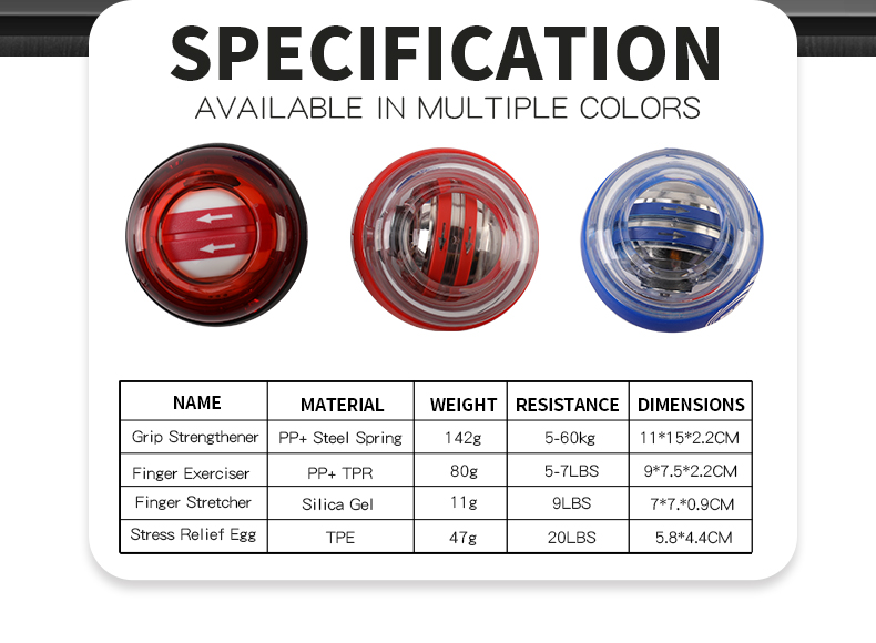 Pols onderarmbeoefenaar Power Spinner