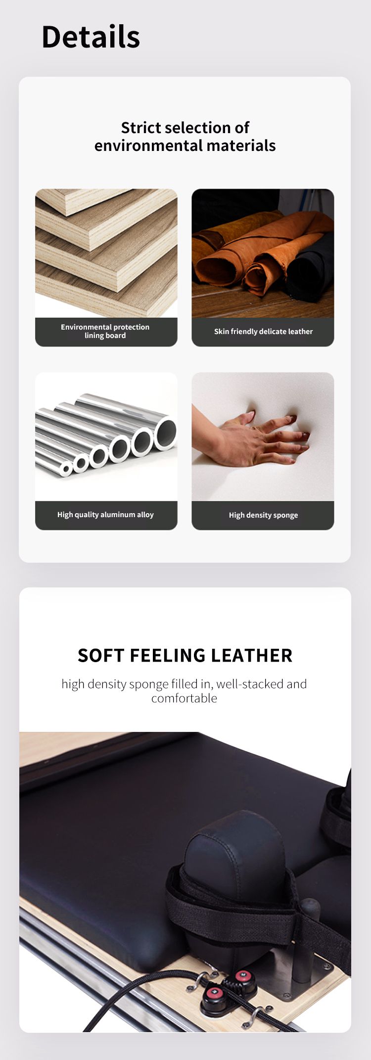 Aluminium legering Pilates kernbed