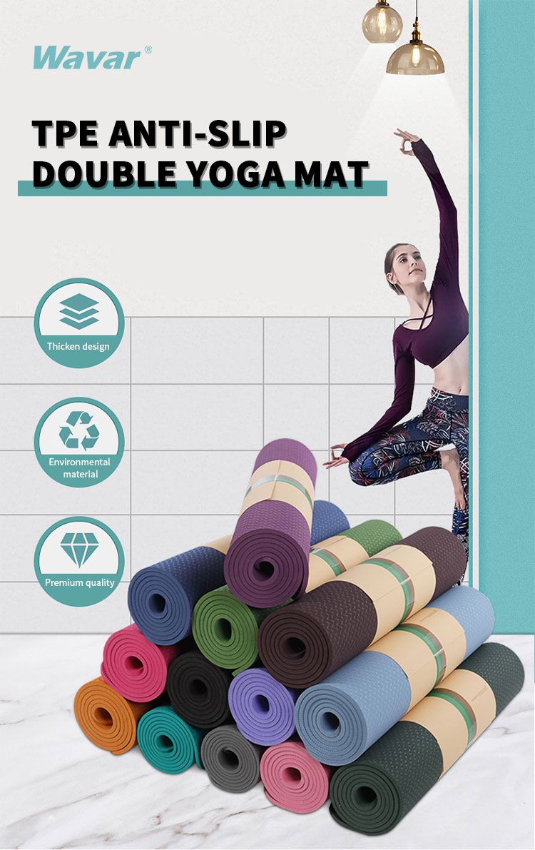 TPE extra grote no-slip fitnessmat