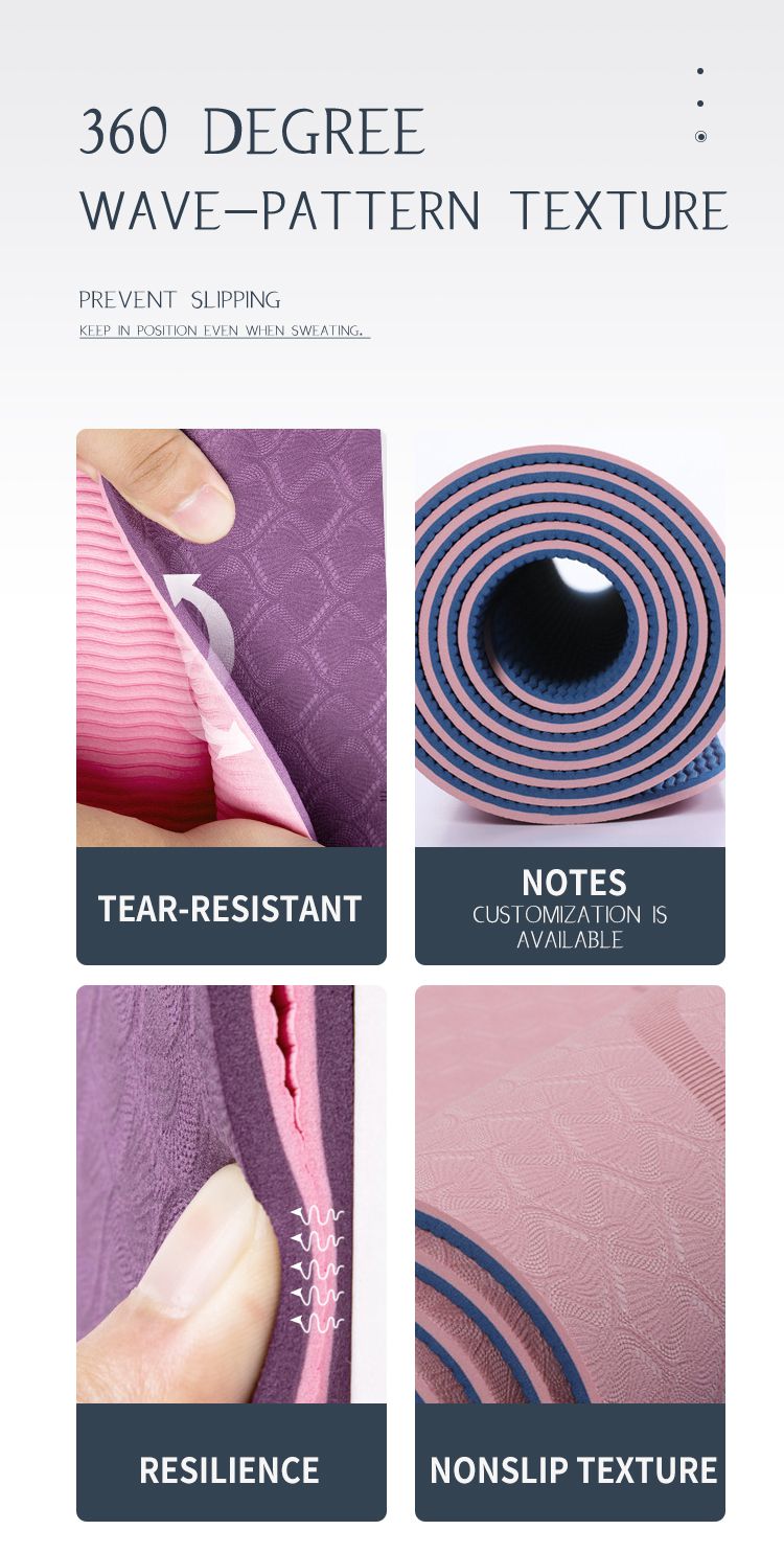 Dubbele laag tpe yogamat