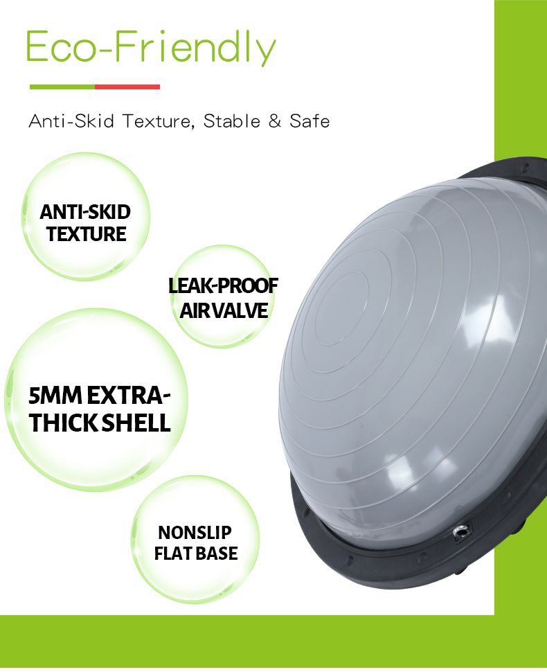 Bosu -bal met weerstandsbanden