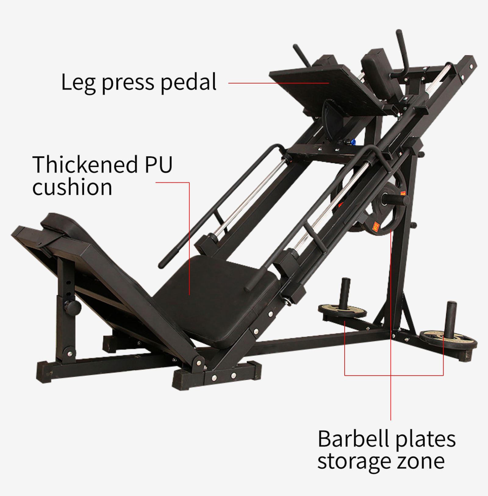 Dubbele functionele beenpersmachine Dubbele functionele beenpersmachine