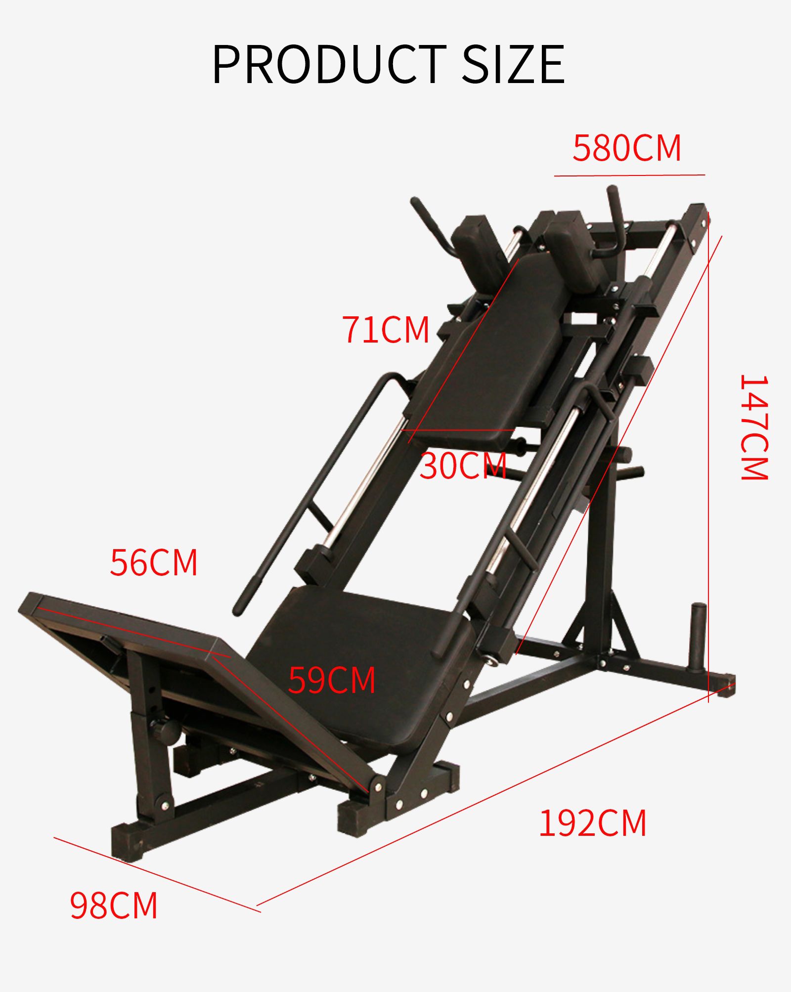 Dubbele functionele beenpersmachine Dubbele functionele beenpersmachine