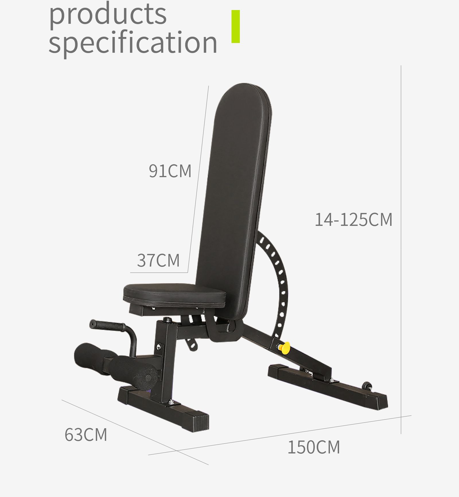 Multifunctionele halterbank Multifunctionele halterbank