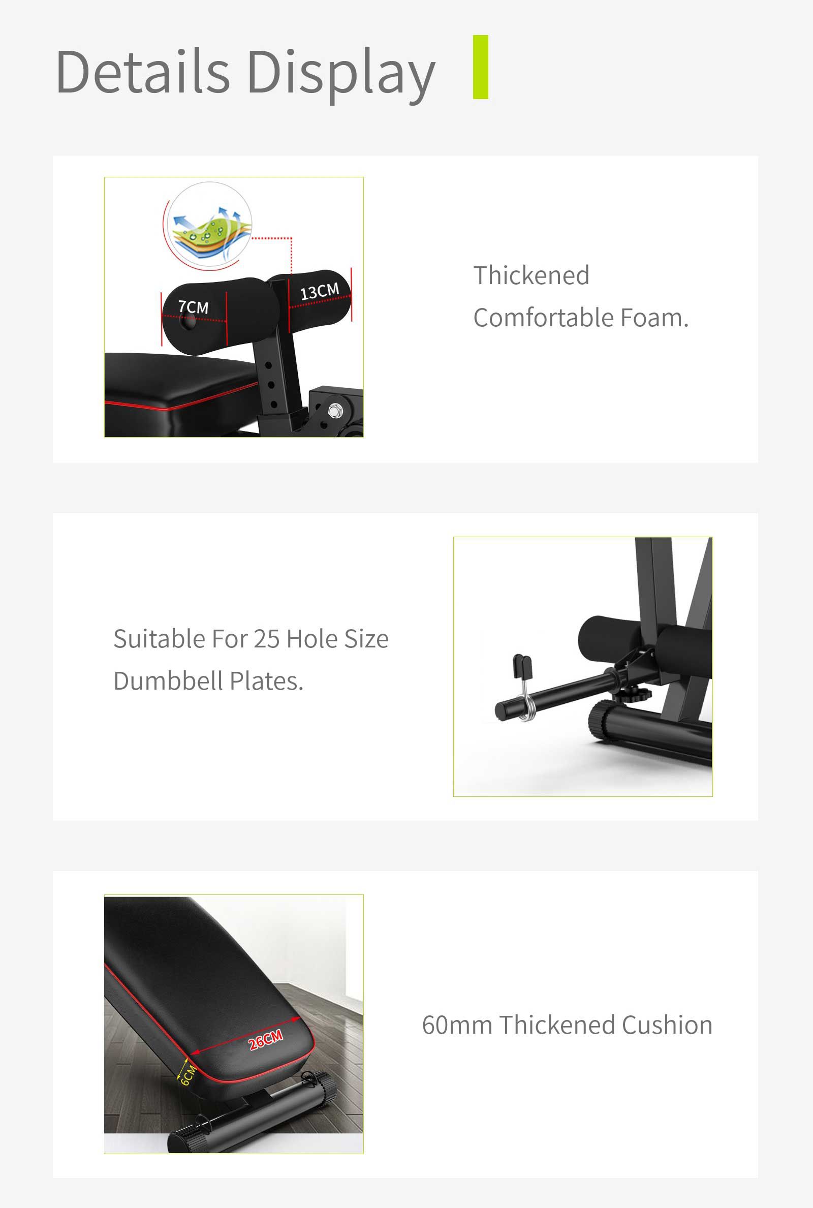 Opvouwbare bankdrukkende halterbank