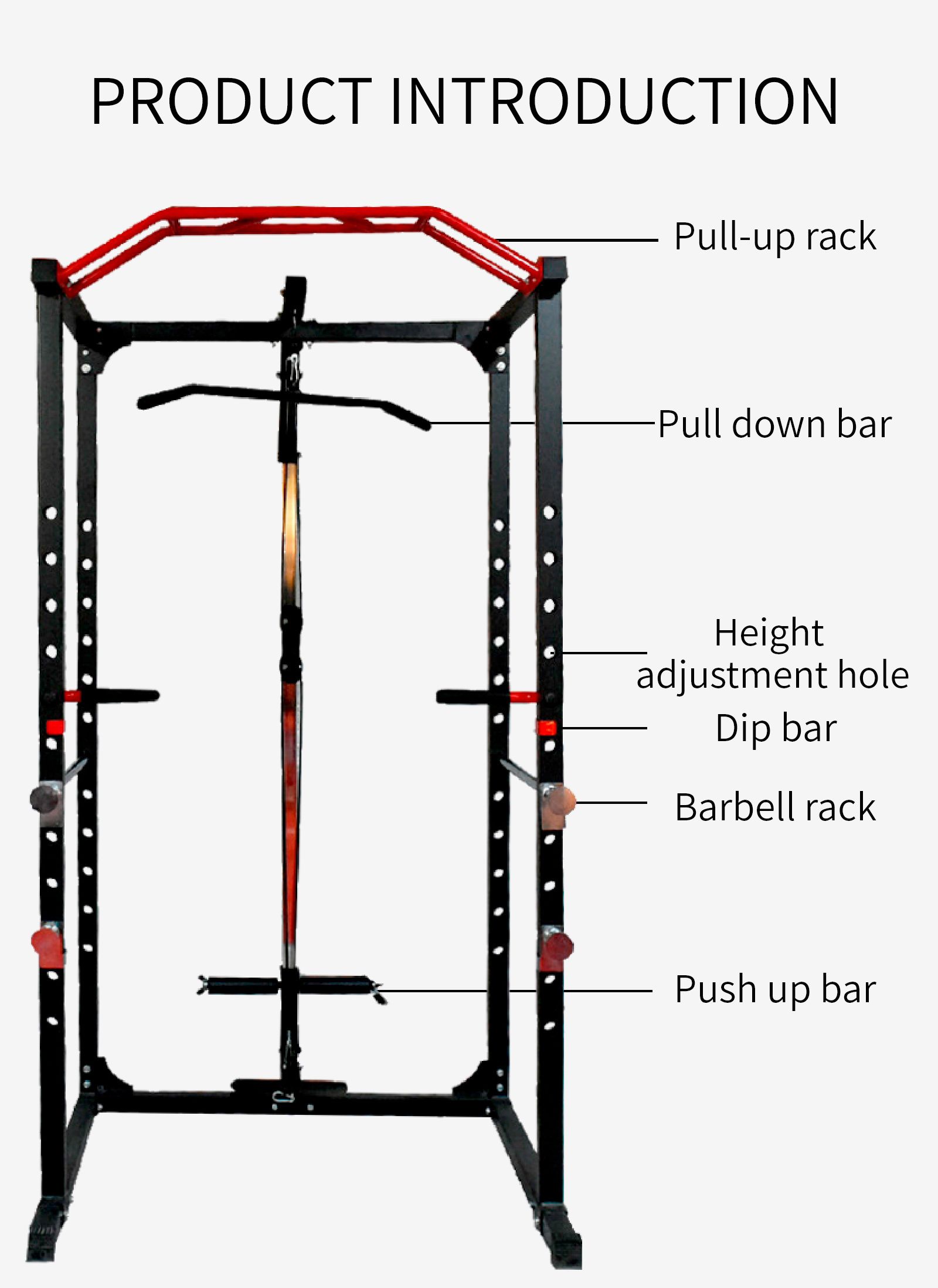 Huishoudelijk squat -rek Huishoudelijk squat -rek