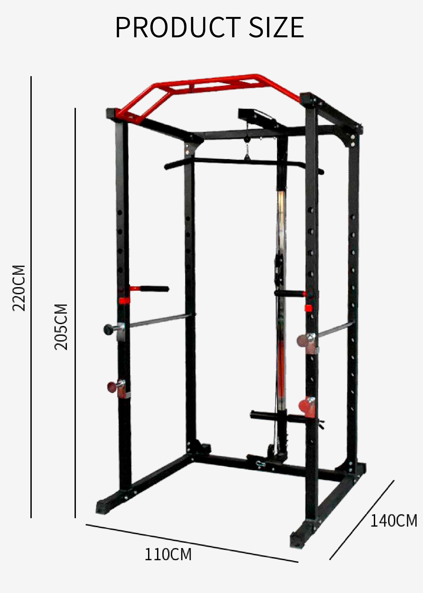 Huishoudelijk squat -rek Huishoudelijk squat -rek