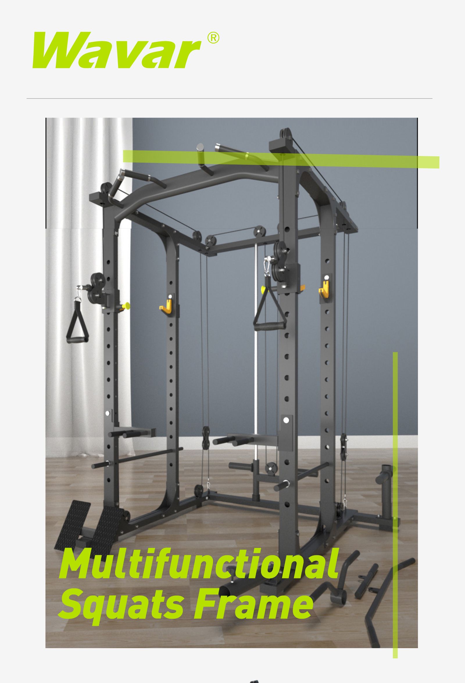Multifunctionele squats frame poelie machine Multifunctionele squats frame poelie machine
