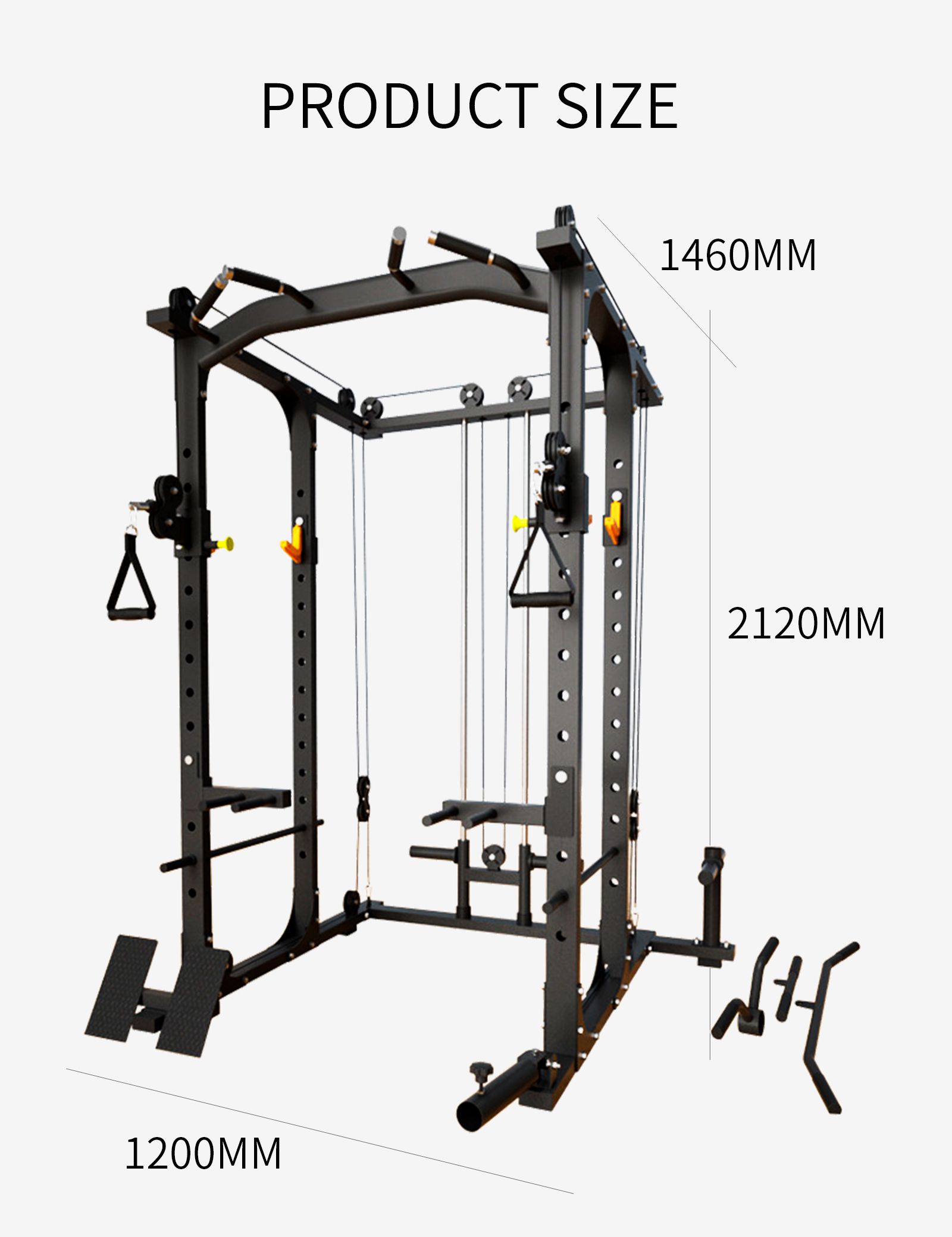 Multifunctionele squats frame poelie machine Multifunctionele squats frame poelie machine