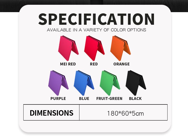 Opvouwbare verdikte gymnastiek trainingsmat Opvouwbare verdikte gymnastiek trainingsmat