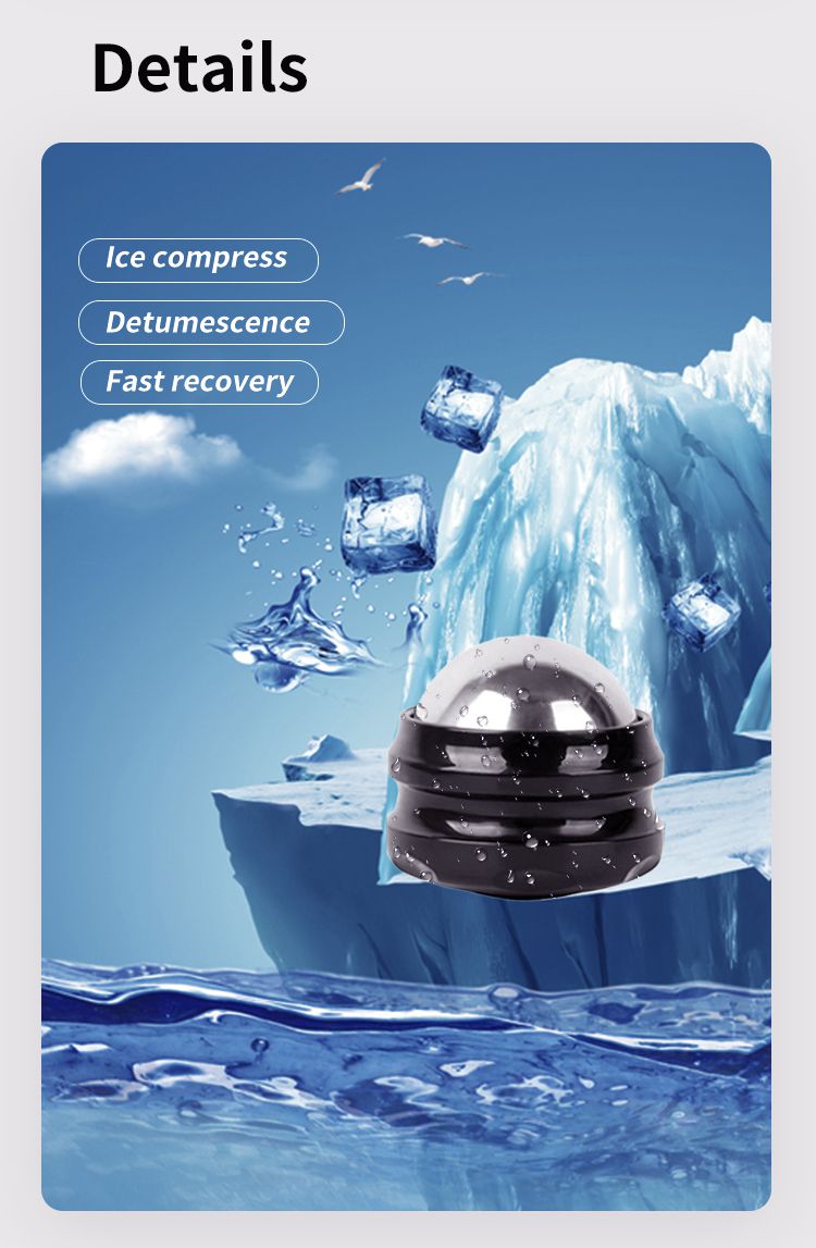 Roestvrijstalen koude handmatige massagekal Roestvrijstalen koude handmatige massagekal