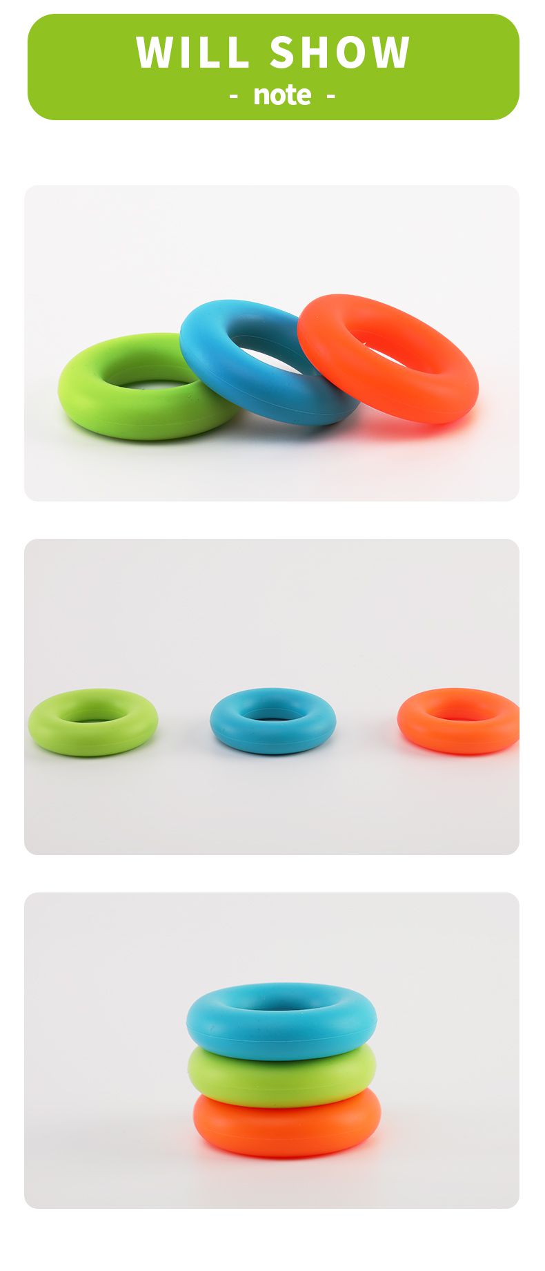 Gemakkelijk dragen siliciumrubber handgreep ringsterkte trainer