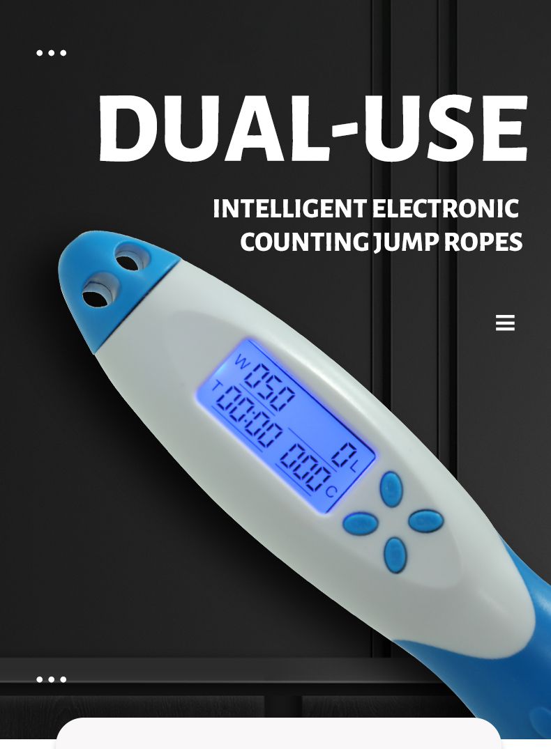 Elektronische tellende sprongtouwen met twee touwkeuzes Elektronische tellende sprongtouwen met twee touwkeuzes