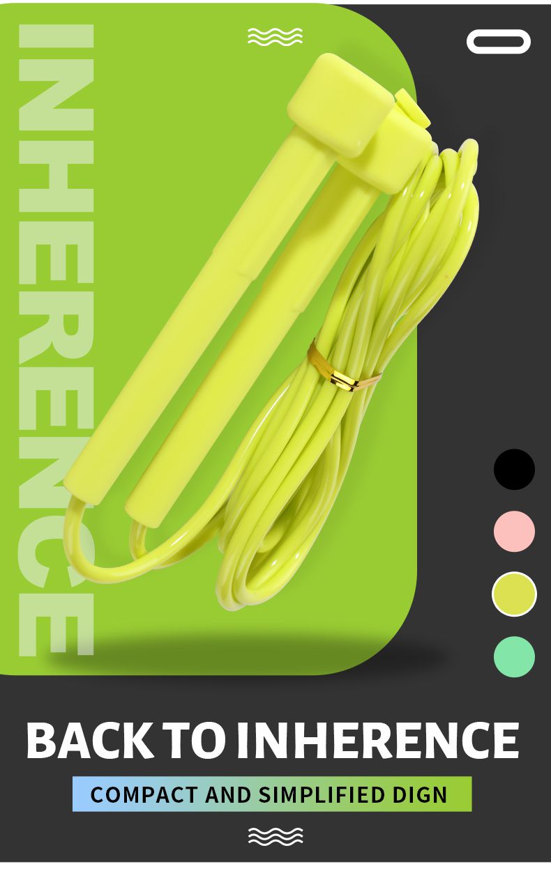 Verstelbaar PVC-springtouw met niet-slip handgrepen