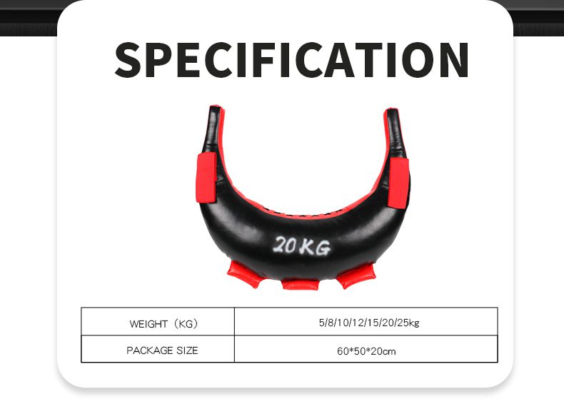 Training gewichtheffen zandzak krachtoefening