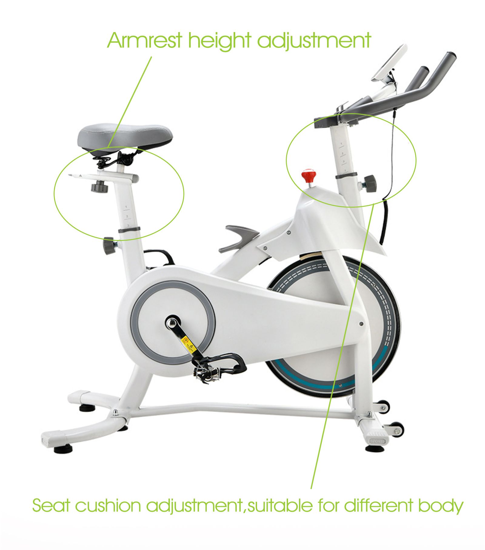 Binnen aerobe oefening fietsfiets Binnen aerobe oefening fietsfiets