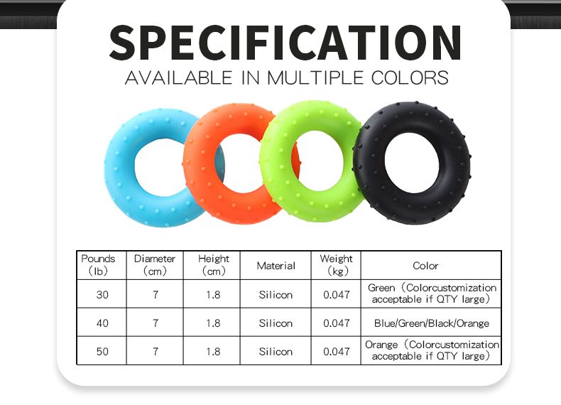 Rubberen Tennikoit Hand Grip Trainer Ring