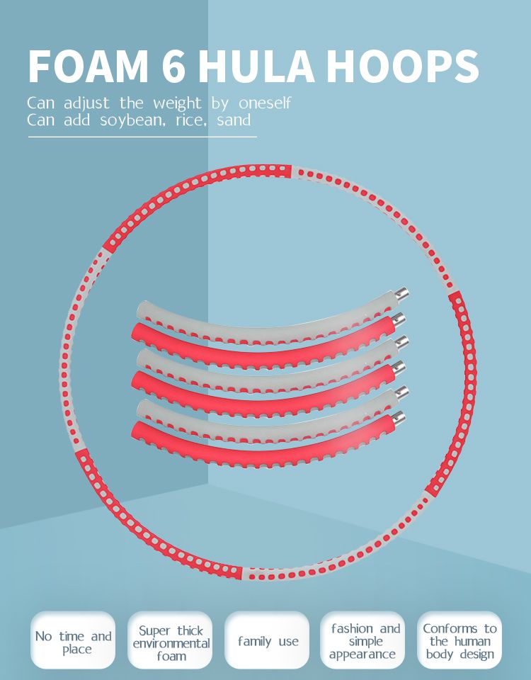 Gewogen hula -hoepel met stootmassage Gewogen hula -hoepel met stootmassage