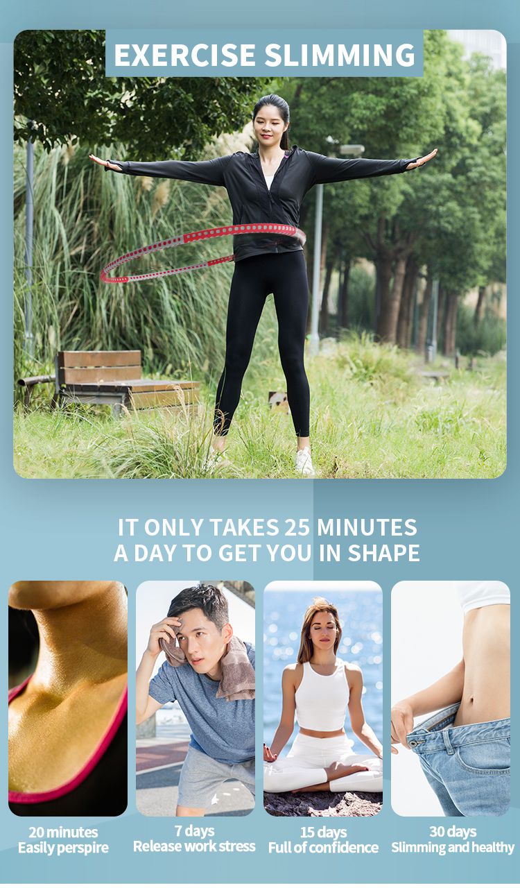 Gewogen hula -hoepel met stootmassage Gewogen hula -hoepel met stootmassage