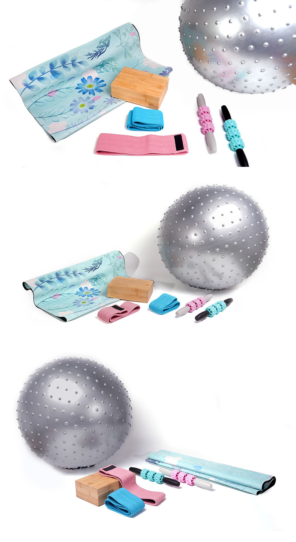 Suede yoga handdoekmassage set Suede yoga handdoekmassage set