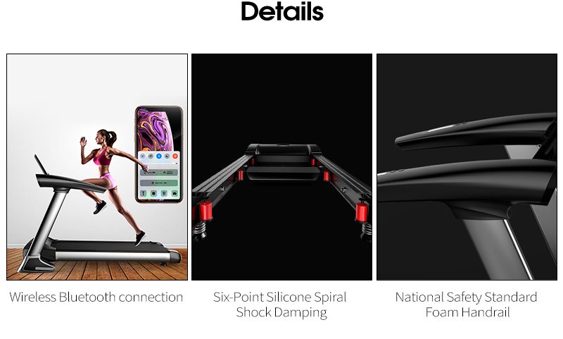 Binnenvouwende Bluetooth gemotoriseerde loopband Binnenvouwende Bluetooth gemotoriseerde loopband