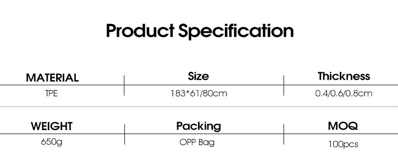 Groothandel opvouwbare dunne TPE -yogamat voor reizen Groothandel opvouwbare dunne TPE -yogamat voor reizen