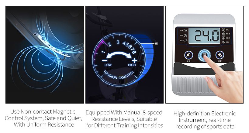 Geheel bedekte home rechtopstaande stomme magnetische controle stationaire trainingsfiets Geheel bedekte home rechtopstaande stomme magnetische controle stationaire trainingsfiets