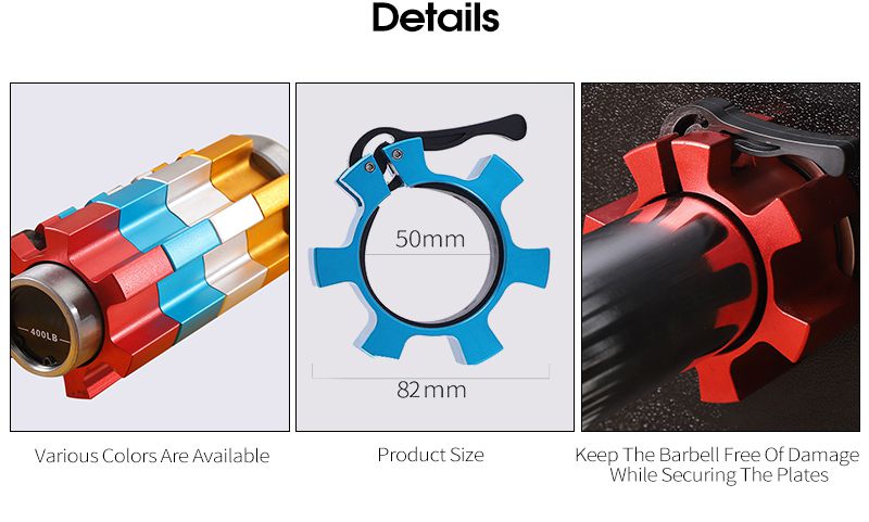 Aluminium Olympische barbell -kragen