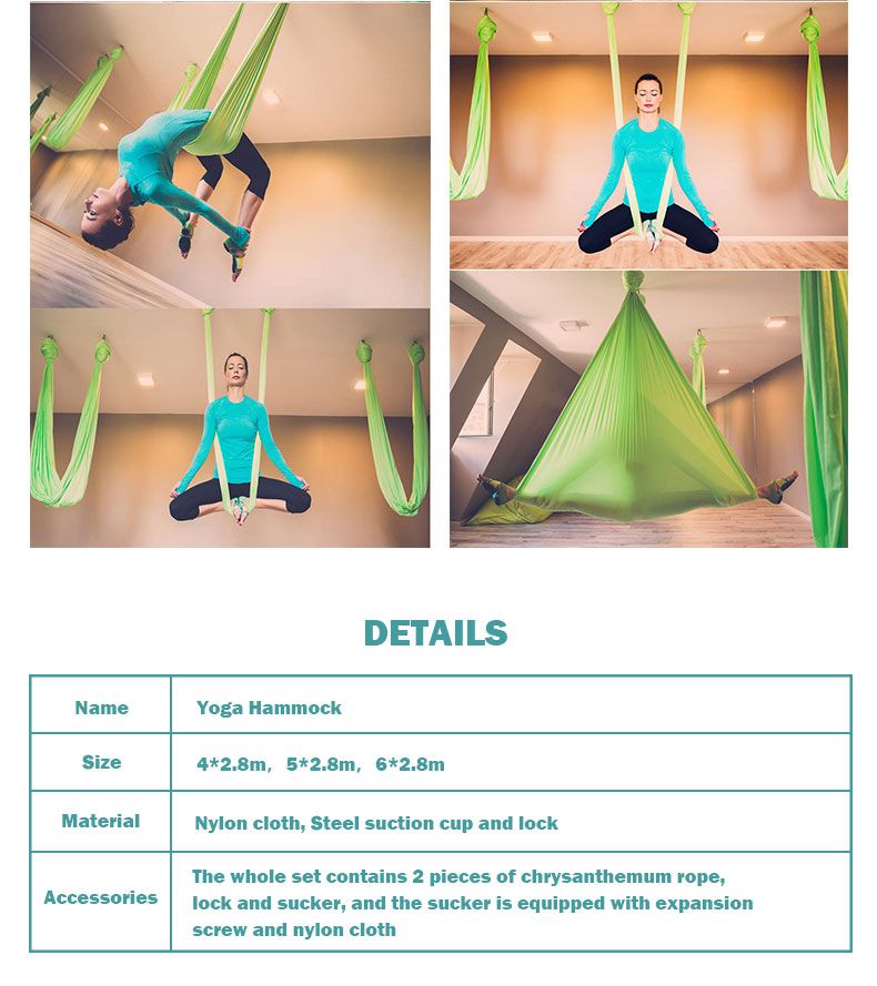 18 kleuren nieuwe kwaliteit yoga hangmat lucht yoga swing set
