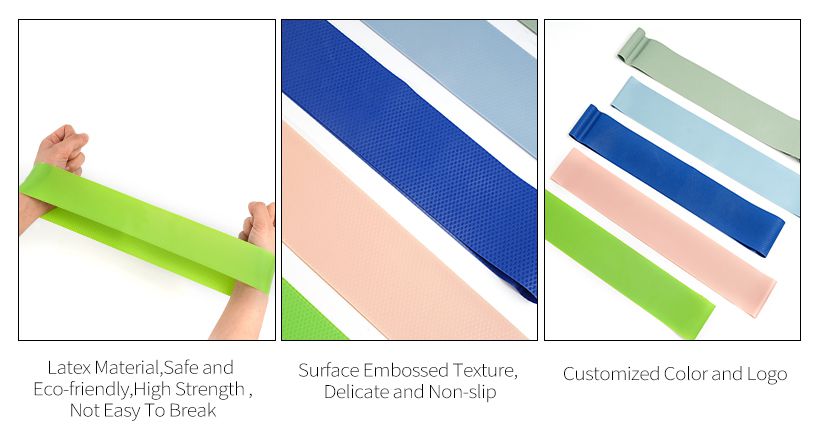 Milieu-vriend reliëf Latex Resistance Band