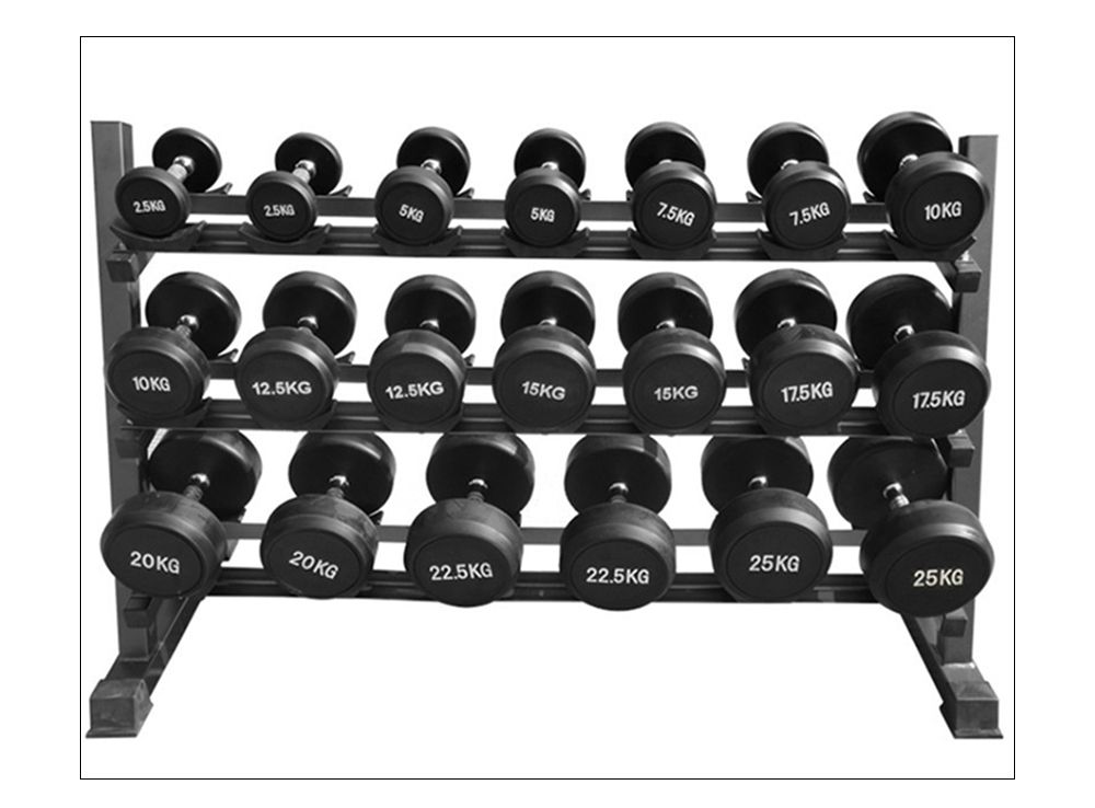 3 Laag Dumbbell Rack met beugel 3 Laag Dumbbell Rack met beugel