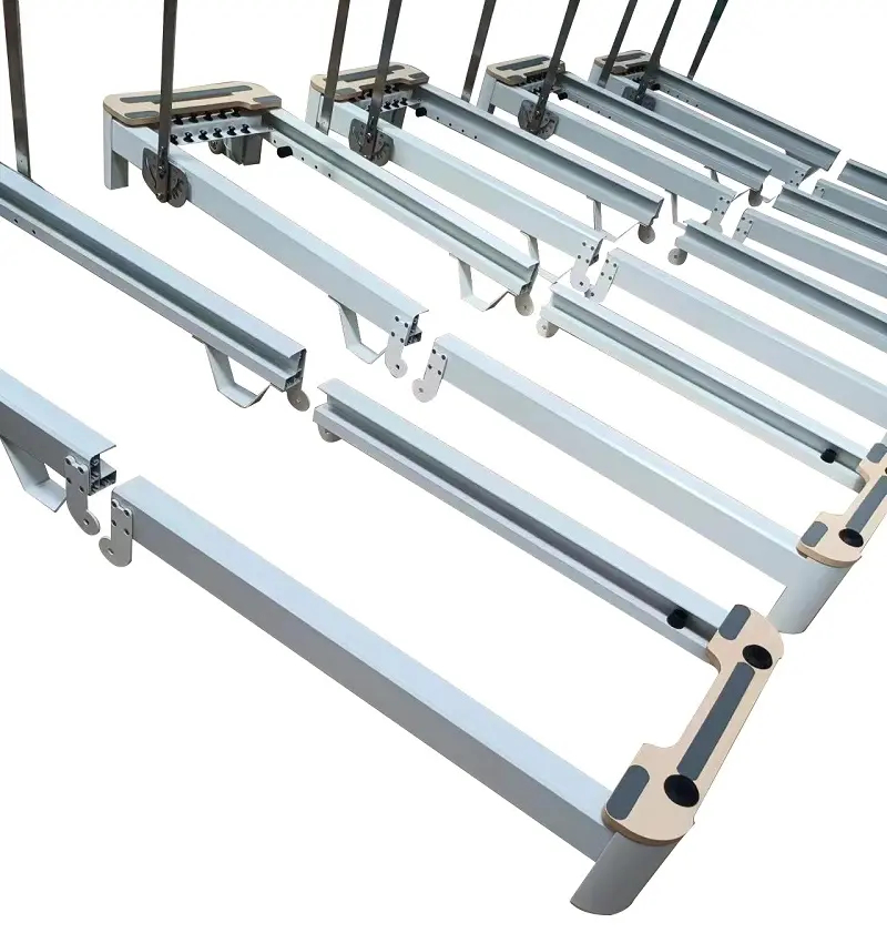 Opvouwbare aluminium pilates hervormer lichaamsbouw van hoge kwaliteit commercieel gebruik