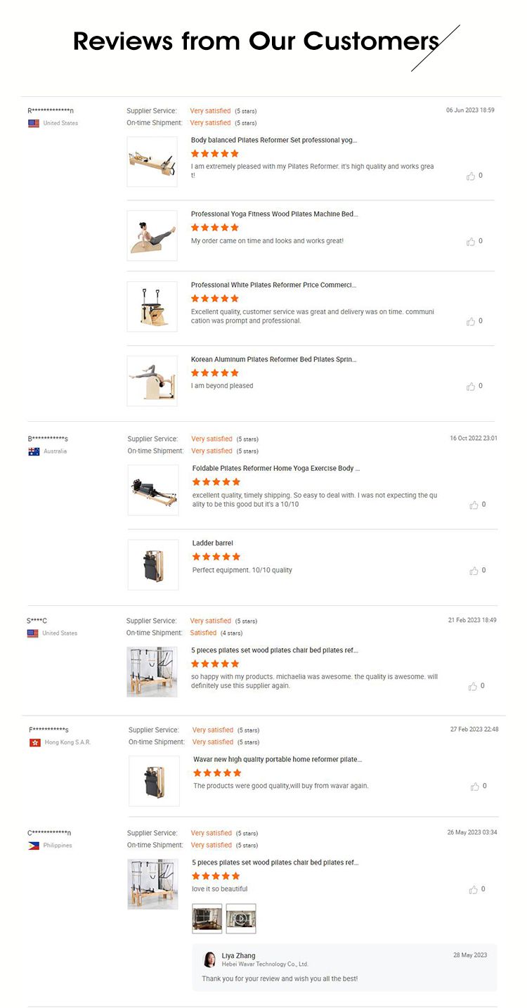 Opvouwbare aluminium pilates hervormer lichaamsbouw van hoge kwaliteit commercieel gebruik