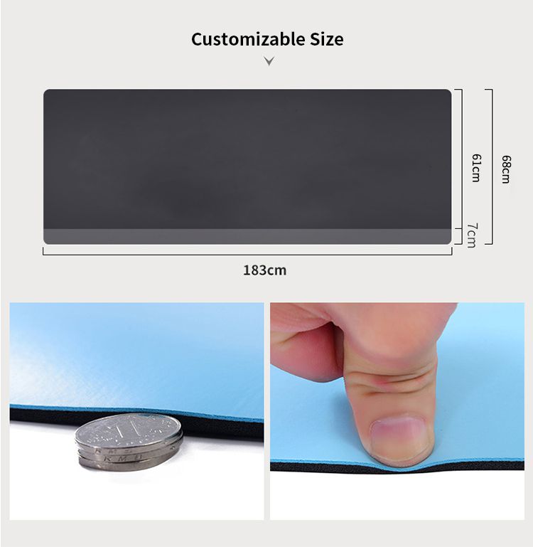 PU-rubberen yogamat met hoge dichtheid met superieure grip voor hete yoga PU-rubberen yogamat met hoge dichtheid met superieure grip voor hete yoga