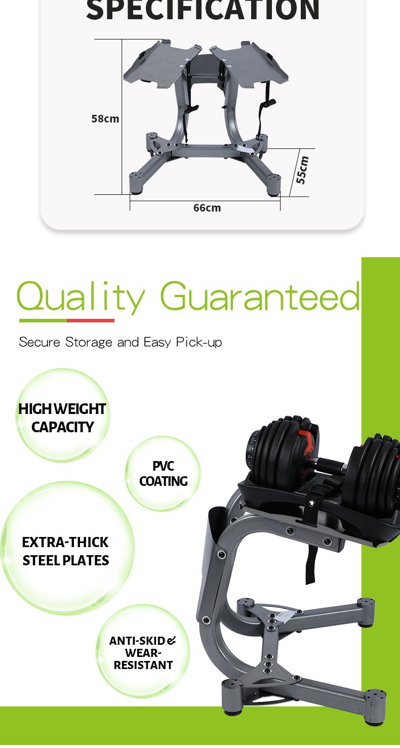 24kg verstelbare Dumbbells Rack Stand 24kg verstelbare Dumbbells Rack Stand