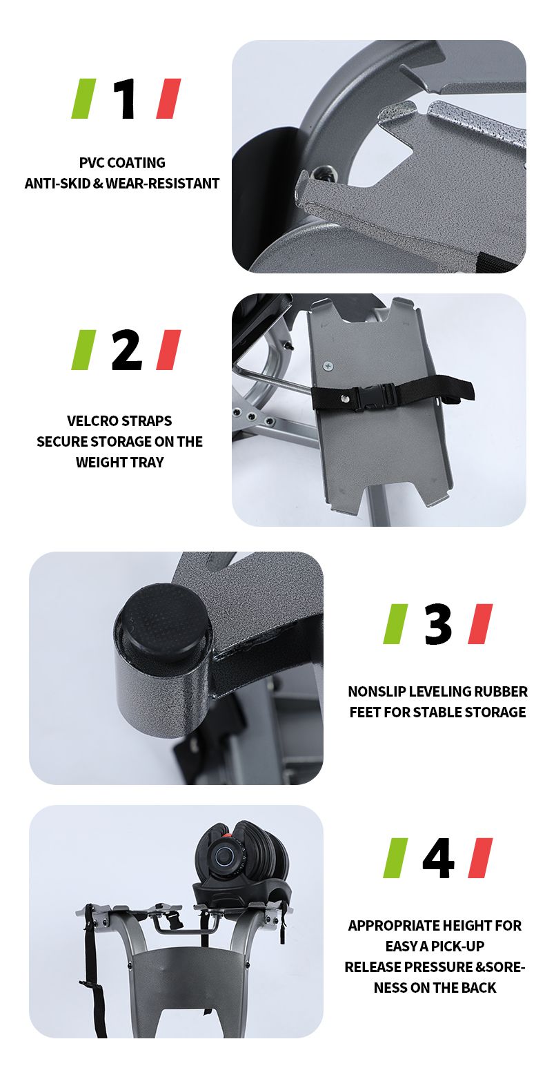 24kg verstelbare Dumbbells Rack Stand 24kg verstelbare Dumbbells Rack Stand