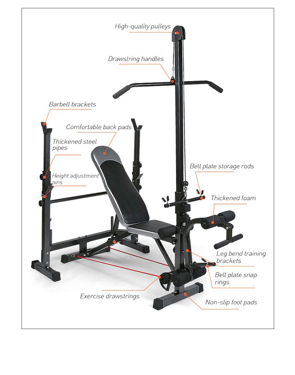 Barbell Bar Press Rack Sit Up Bench Barbell Bar Press Rack Sit Up Bench