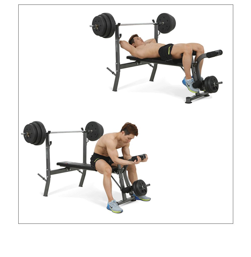 Rugliggende bordgewicht Bench Barbell Rack Bench Press Rack Rugliggende bordgewicht Bench Barbell Rack Bench Press Rack