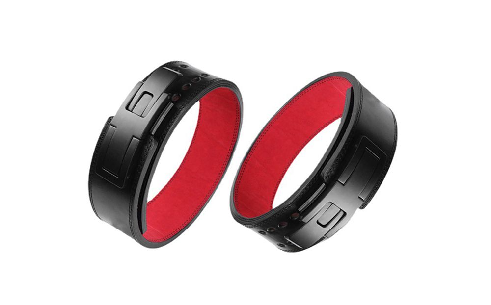 Lederen metalen gesp gewichtheffende riem Lederen metalen gesp gewichtheffende riem