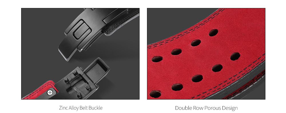 Lederen metalen gesp gewichtheffende riem Lederen metalen gesp gewichtheffende riem